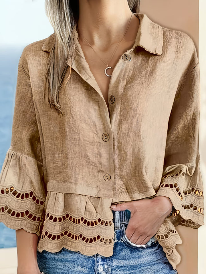 Solenn - Elegant Button Down Blouse