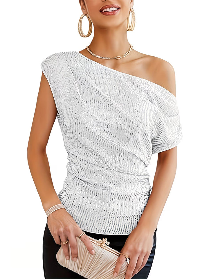 Jhasel - Elegant One-Shoulder Top