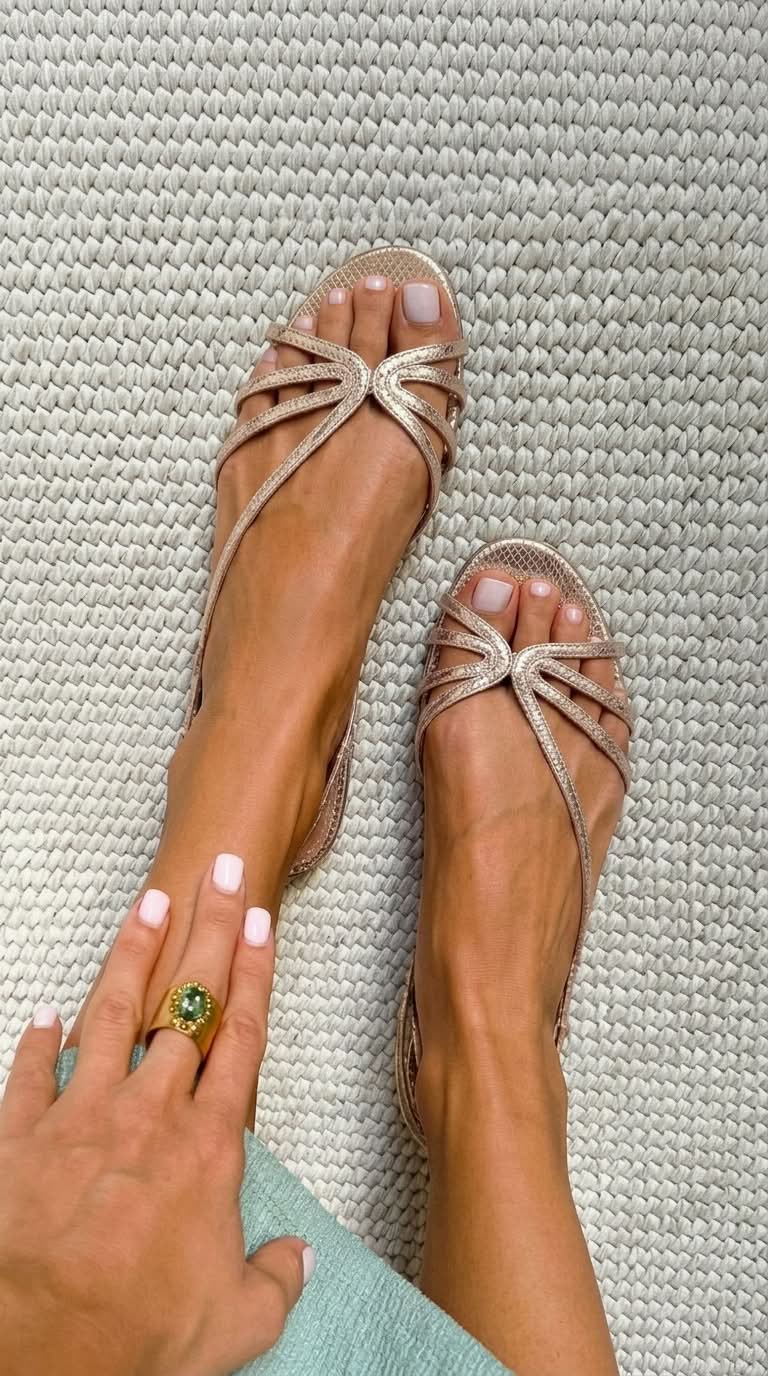 Schila - Shiny Sandals With Straps