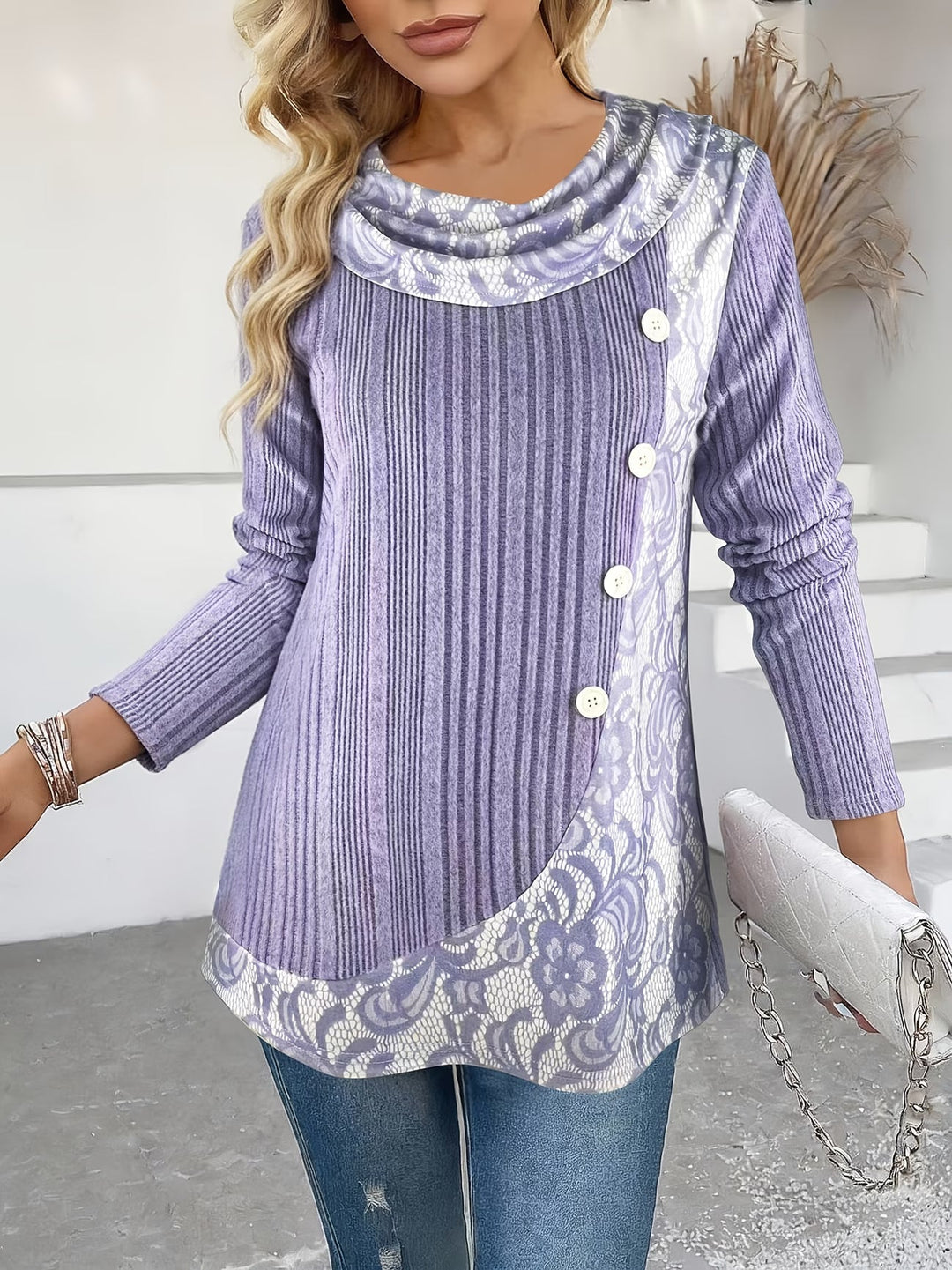 Lizeth - Long Sleeve Crew Neck T-Shirt
