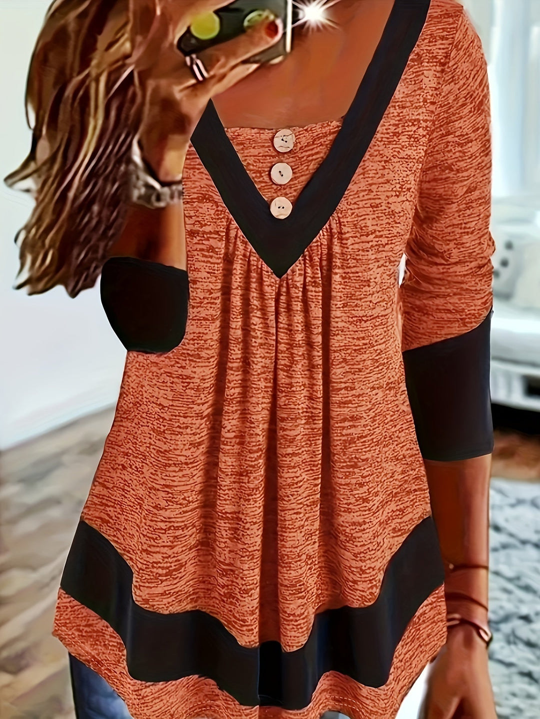 Grisel - Elegant Flared T-Shirt