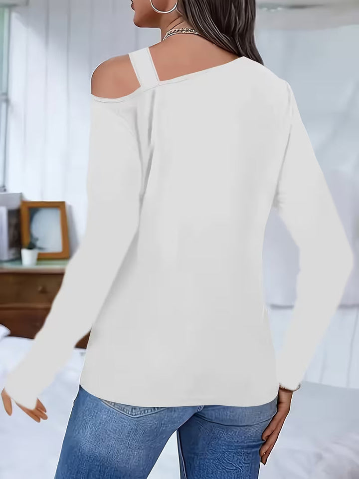Ayza - Asymmetric Cutout Long Sleeve Top