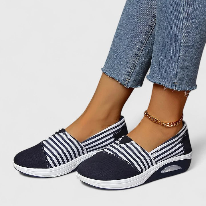 Onora - Striped Slip-On Shoes
