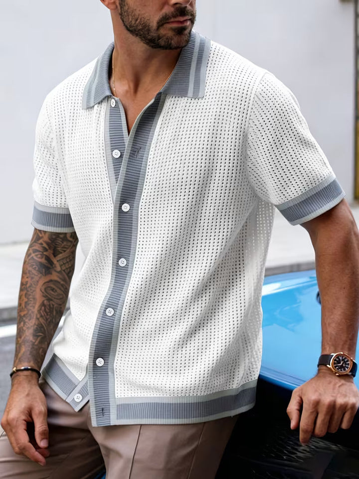 Walt - Knitted Shirt With Lapel Collar