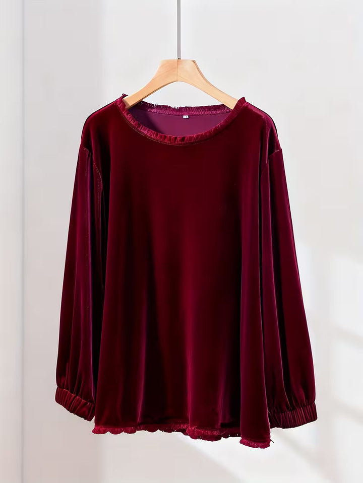 Petunia - Velvet Loose Fit Top