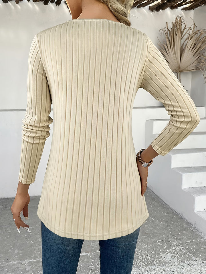 Lizeth - Long Sleeve Crew Neck T-Shirt