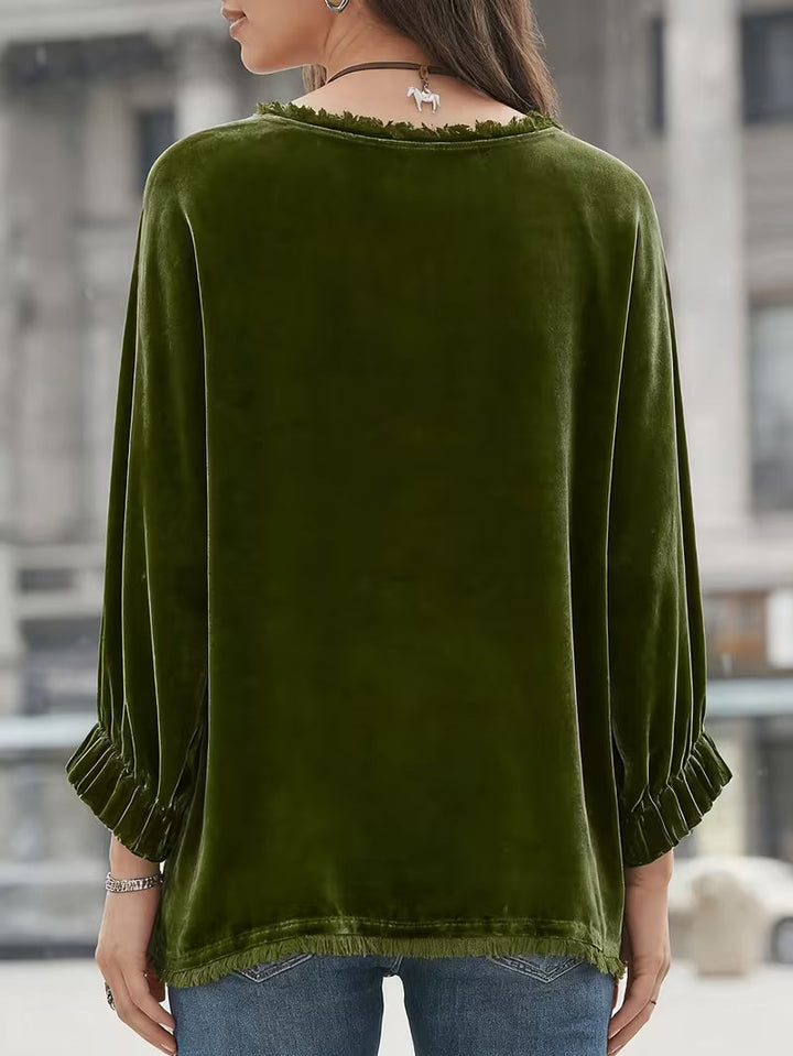 Petunia - Velvet Loose Fit Top
