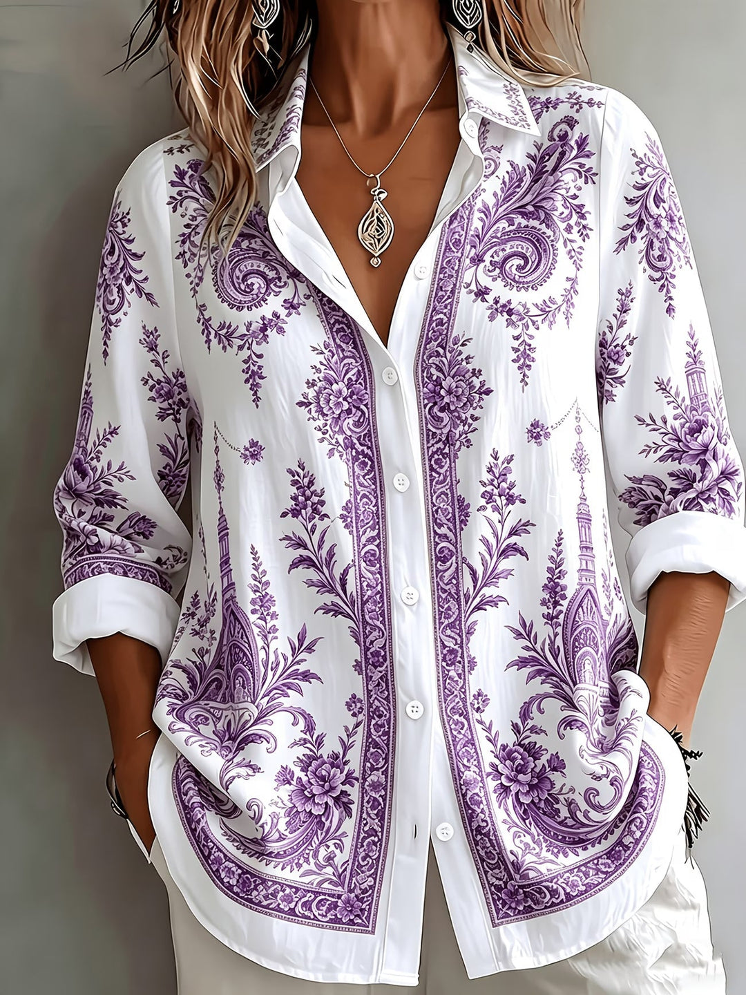 Aldana - Button-Up Long Sleeve Shirt