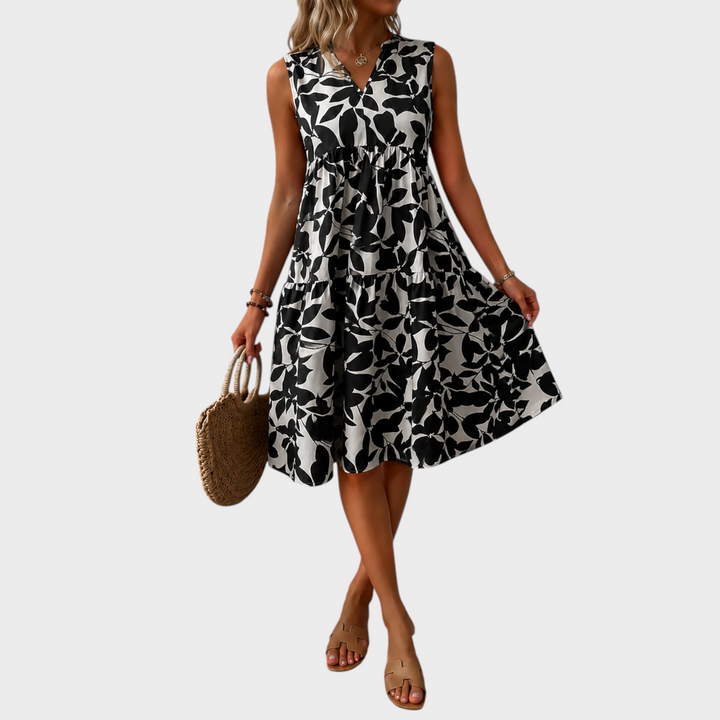 Soomin - Casual Summer Floral Dress