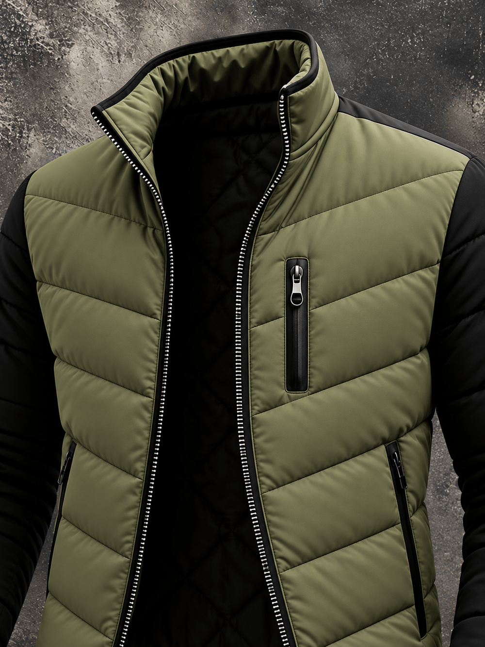 Solarforge - Puffer Jacket With Zipper