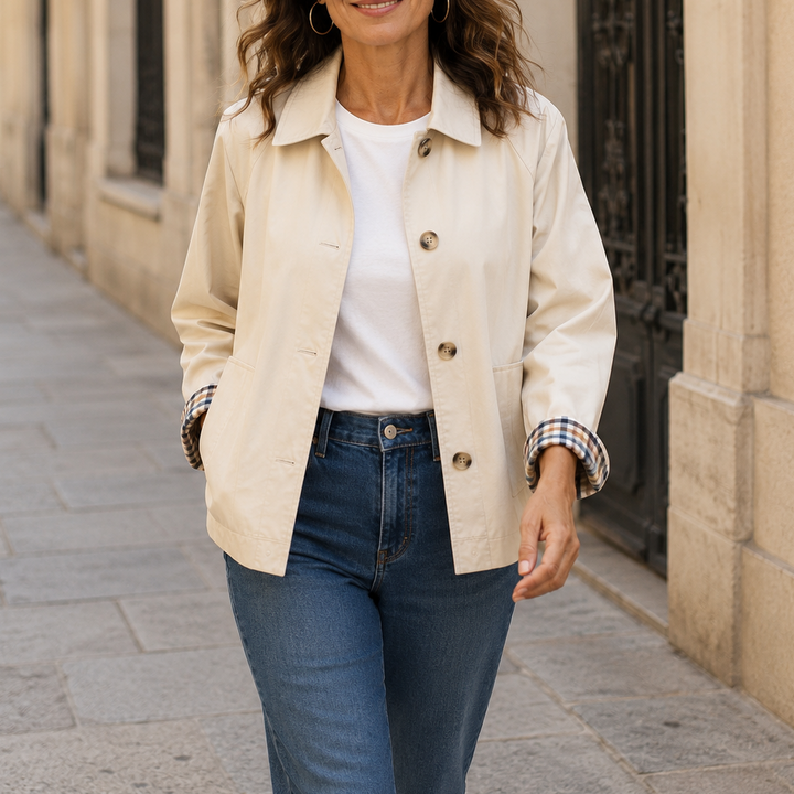 Alyona - Stylish Long Sleeve Jacket With Button