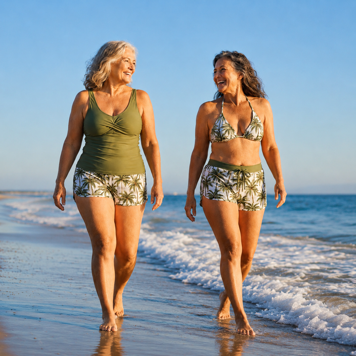 Meaghan - Three Piece Tankini And Cover-up Set