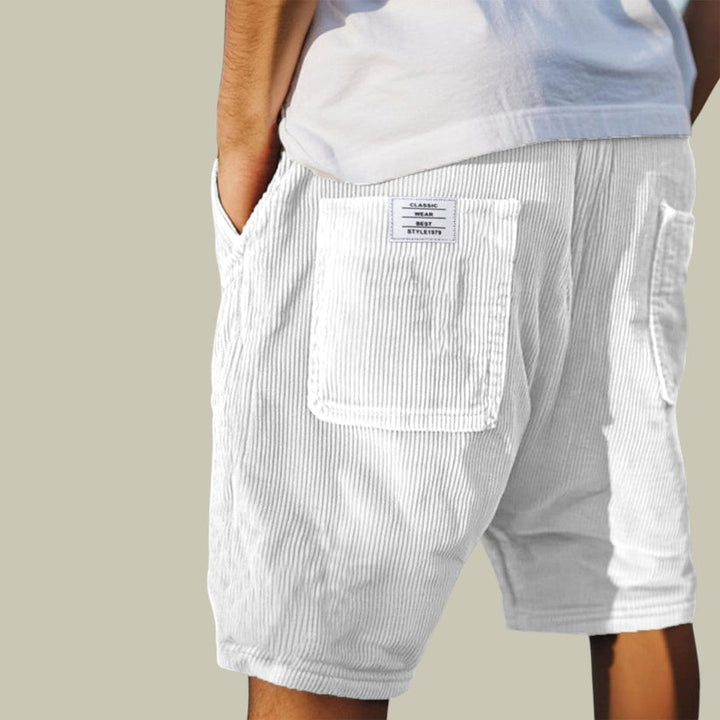 Steyn - Velvet Shorts With Elastic Waist