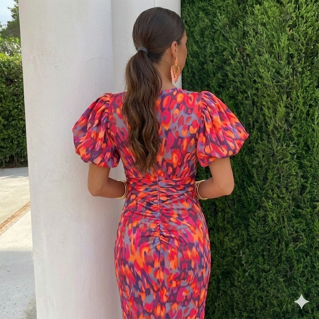 Nutta - Dress With Pleated Sleeves