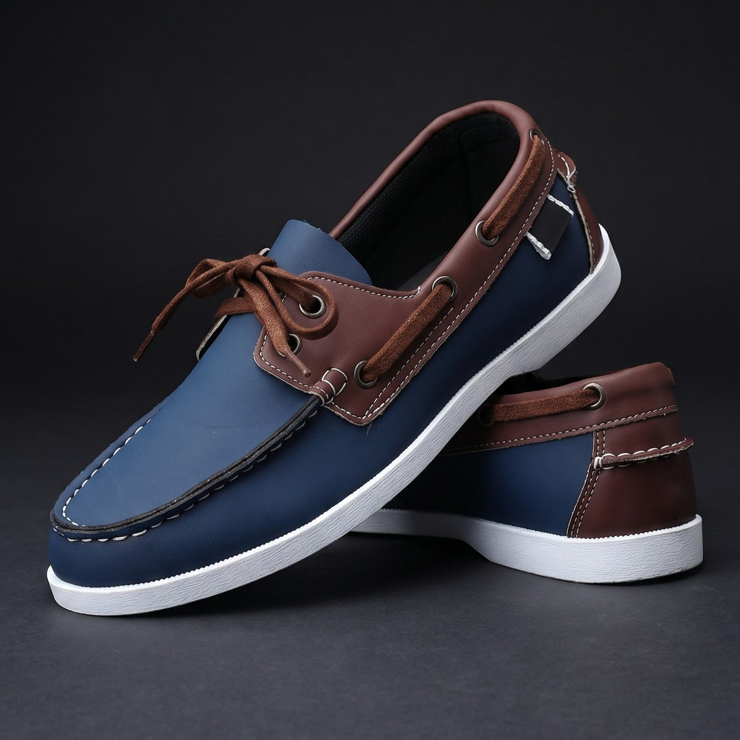 Kuachner - Boat Shoe With Lace Up Front