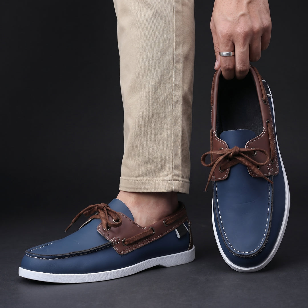 Kuachner - Boat Shoe With Lace Up Front