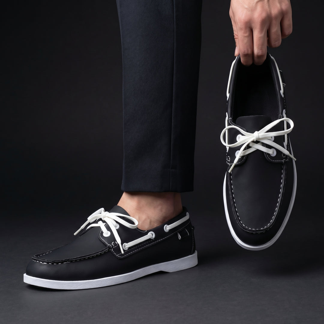 Kuachner - Boat Shoe With Lace Up Front