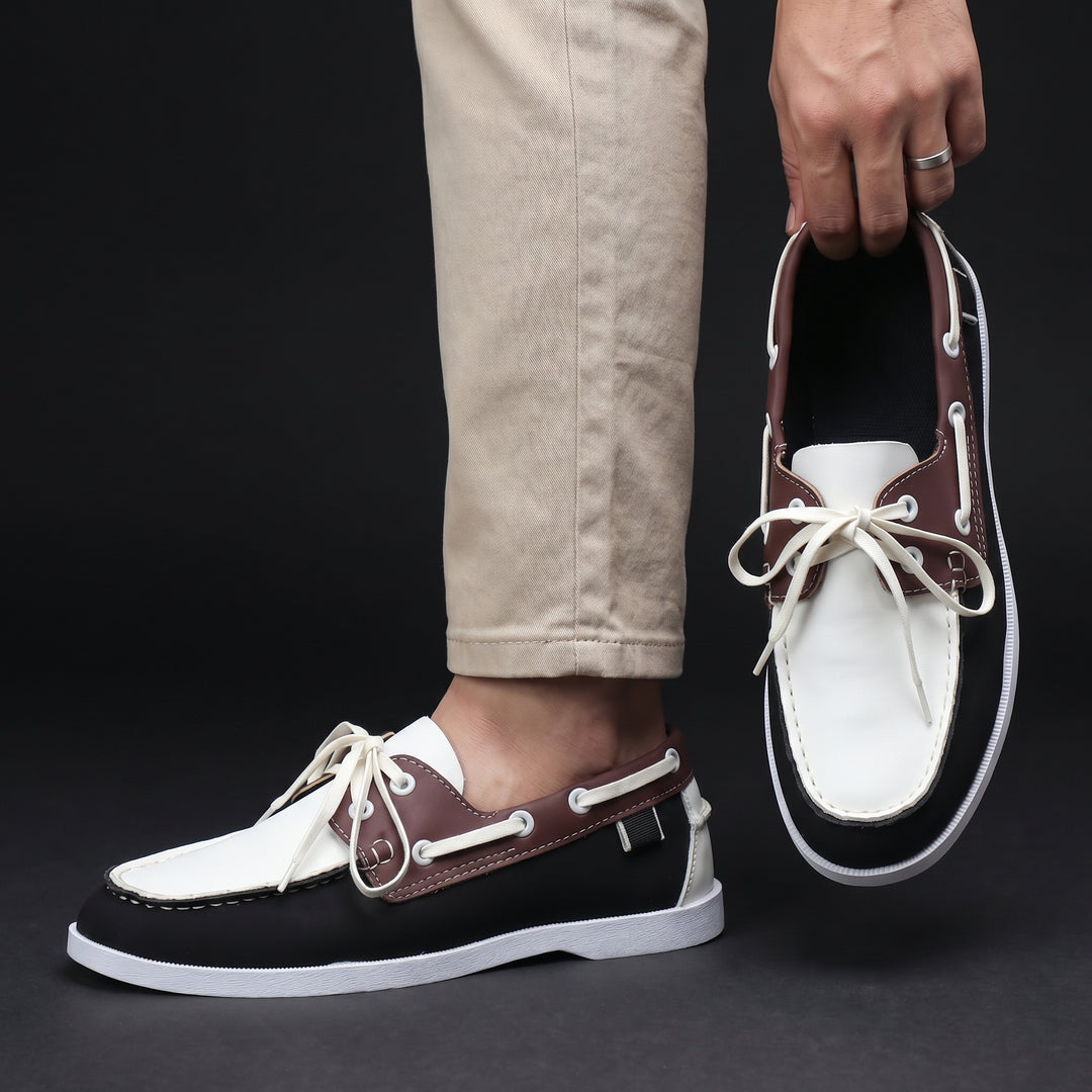 Kuachner - Boat Shoe With Lace Up Front