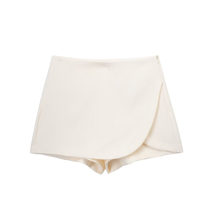 Shavina - High Waist Wrap Mini Skort