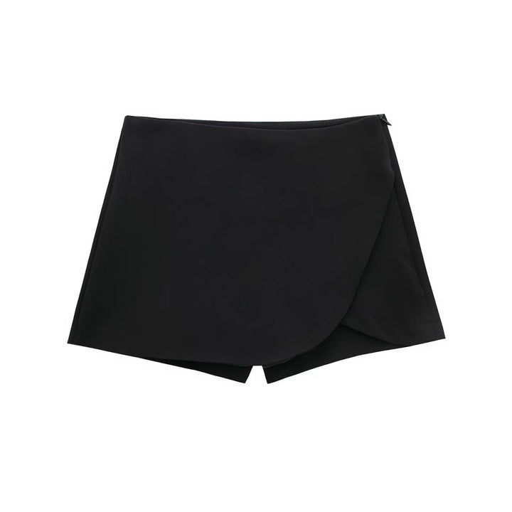 Shavina - High Waist Wrap Mini Skort