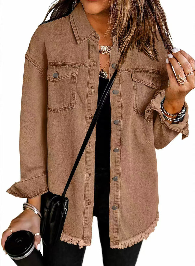 Flux - Denim Jacket With Button