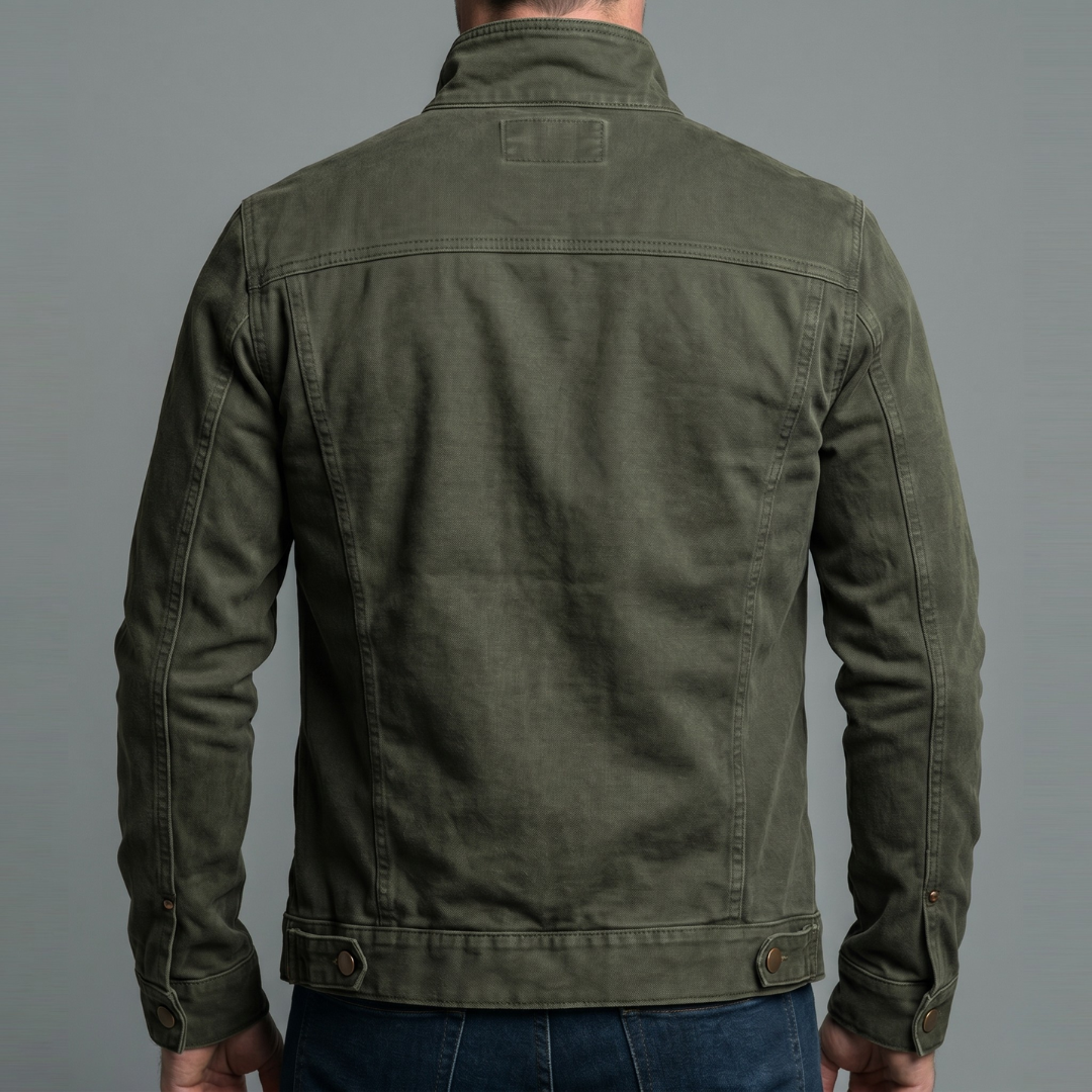 Narick - Relaxed Denim Zipper Jacket