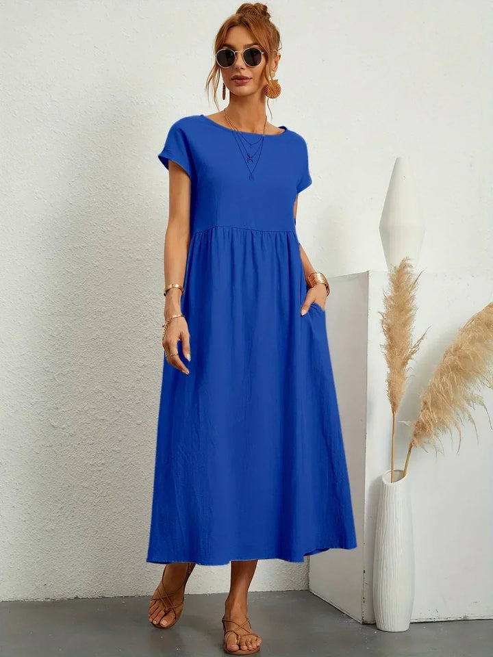 Neila - Oversized Maxi Dress With Pocket