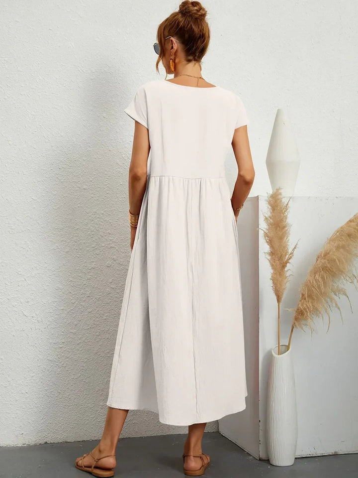 Neila - Oversized Maxi Dress With Pocket