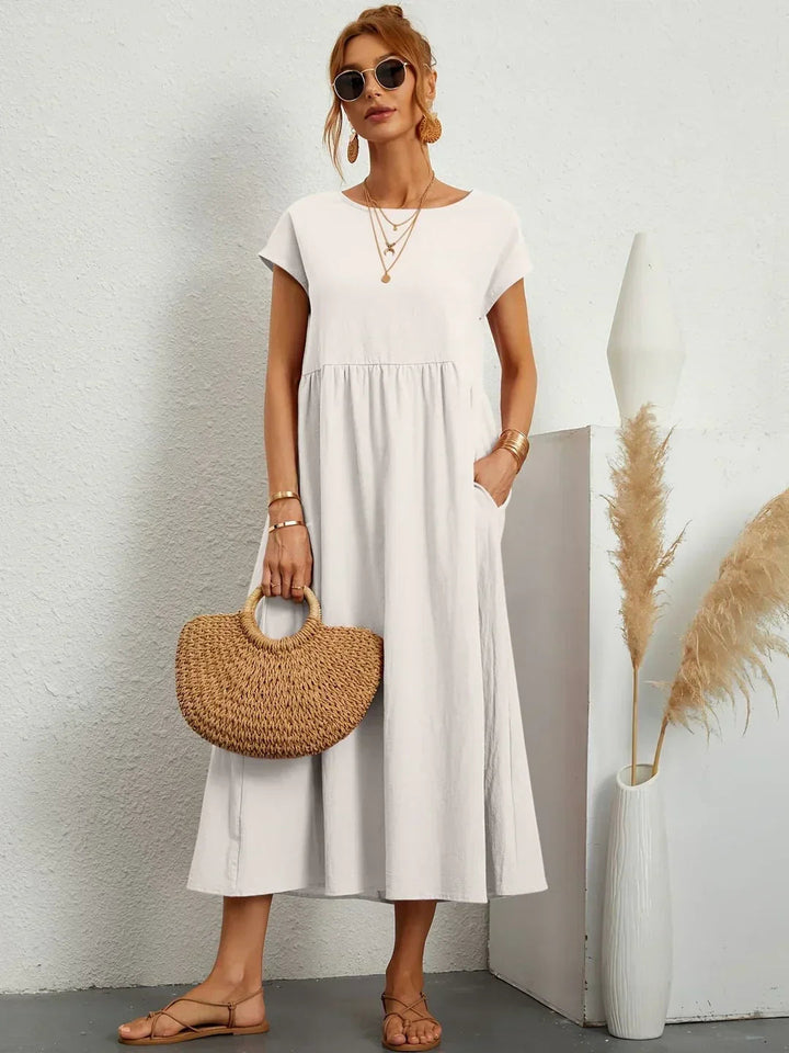 Neila - Oversized Maxi Dress With Pocket