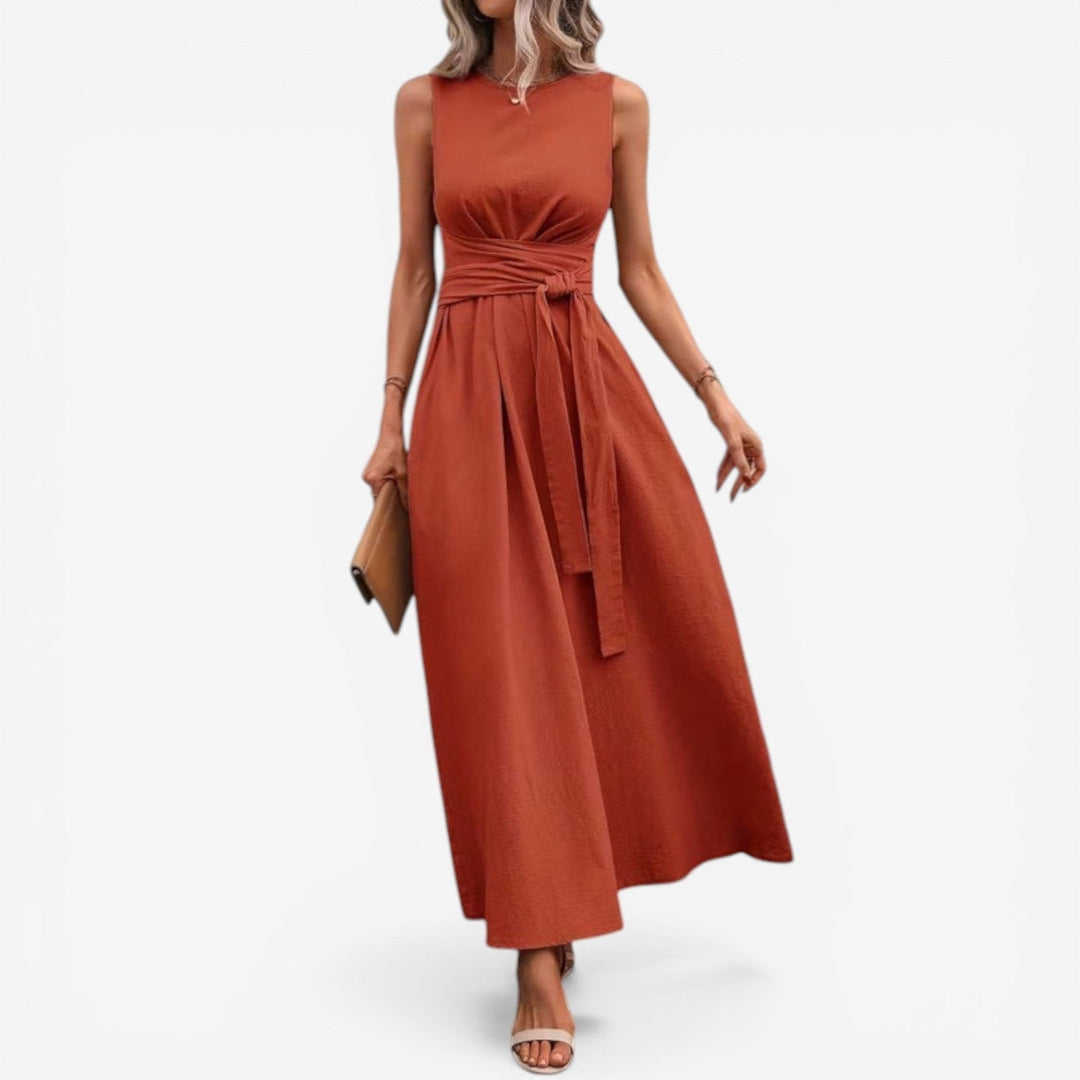 Tilina - Casual Tie-Back Sleeveless Dress