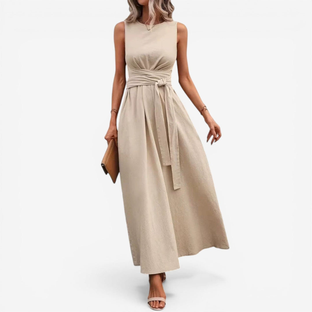 Tilina - Casual Tie-Back Sleeveless Dress