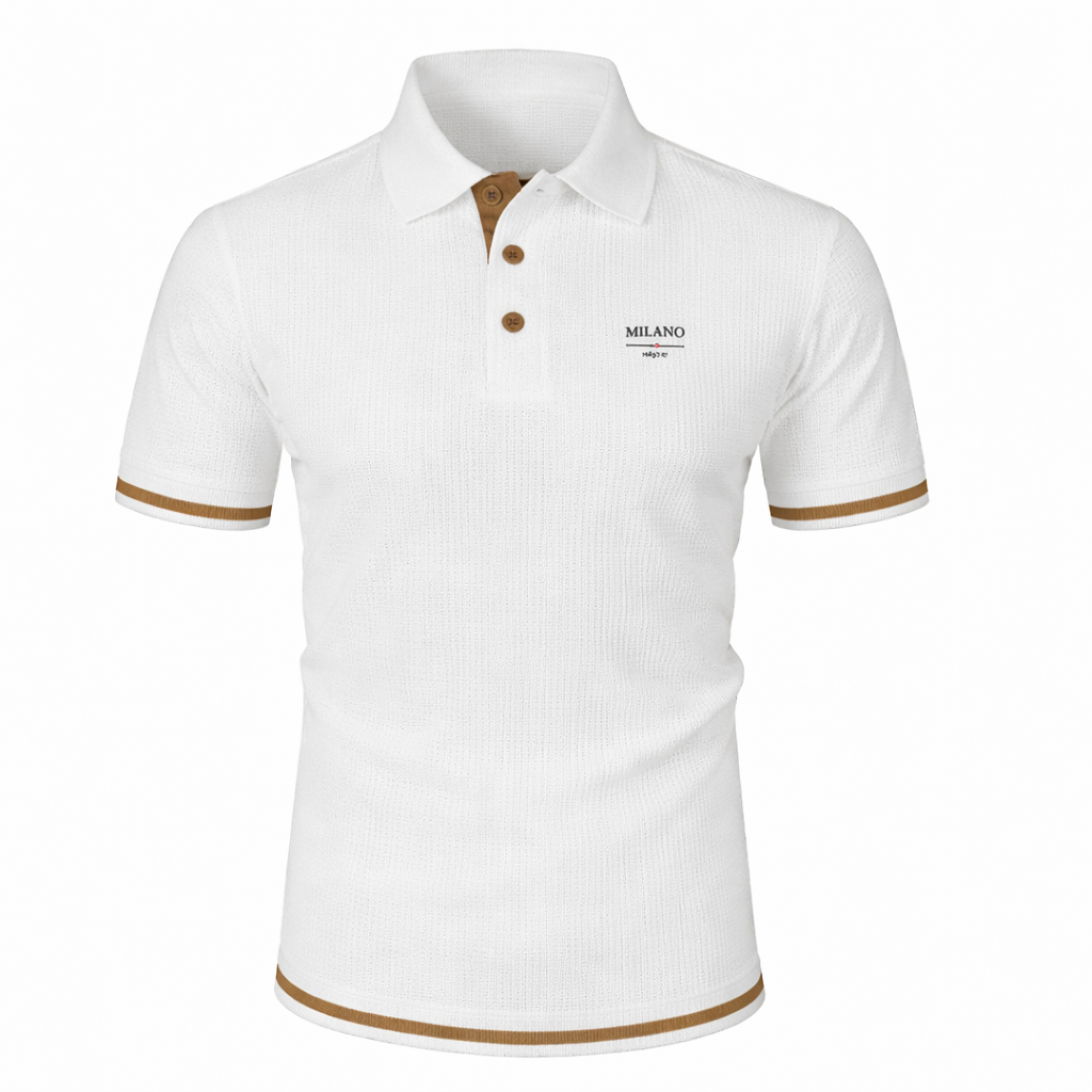 Arsen - Short Sleeve Textured Polo Shirt