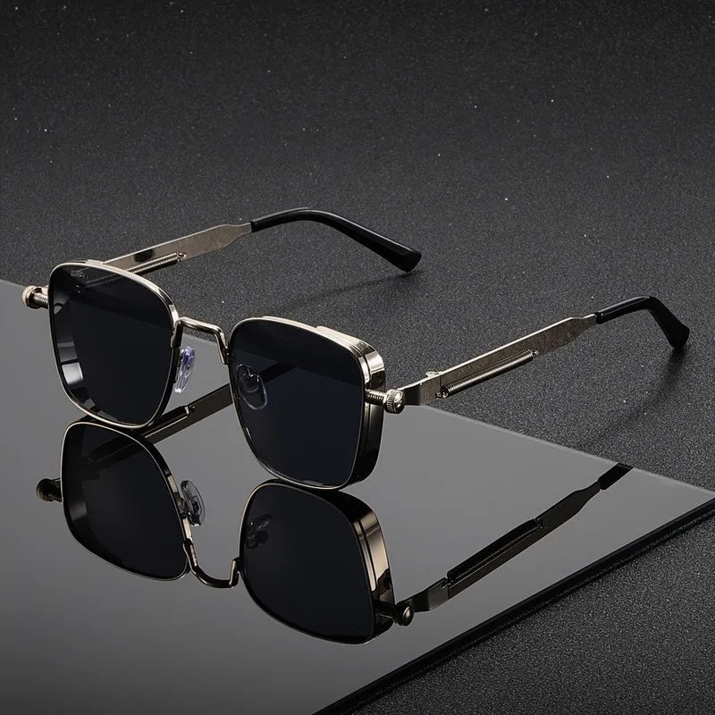 ModernGlare - Steampunk-Style Square Sunglasses