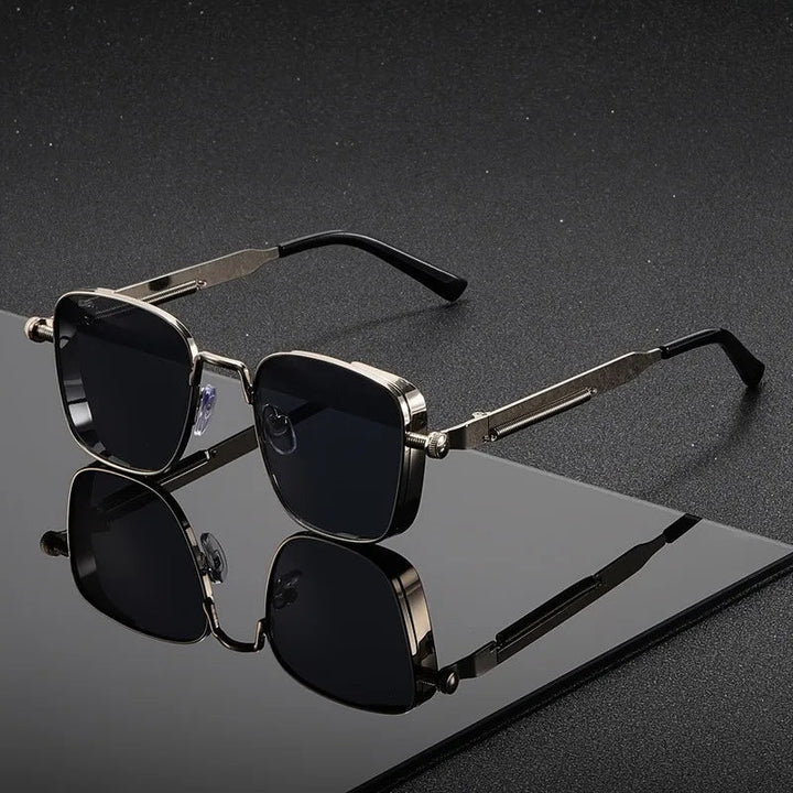 ModernGlare - Steampunk-Style Square Sunglasses
