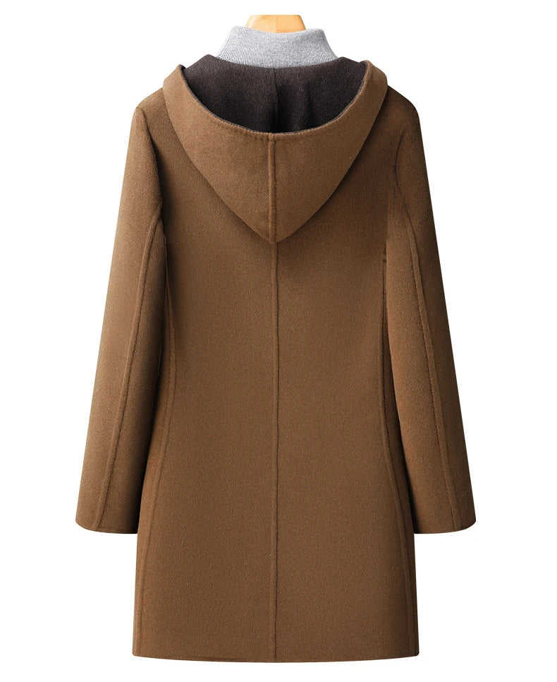 Yvina - Wool Hooded Overcoat