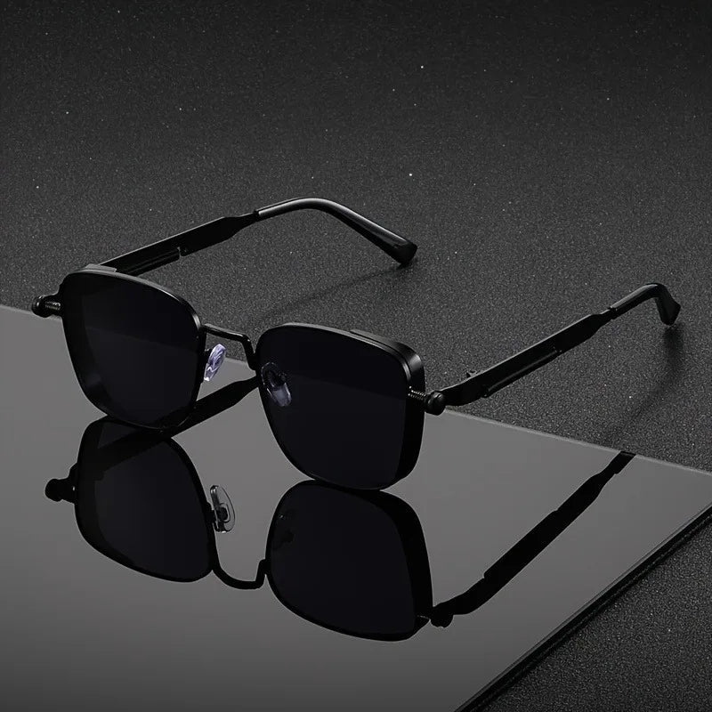ModernGlare - Steampunk-Style Square Sunglasses