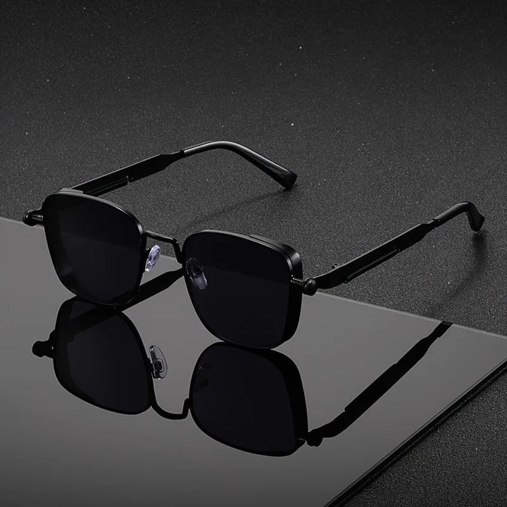 ModernGlare - Steampunk-Style Square Sunglasses