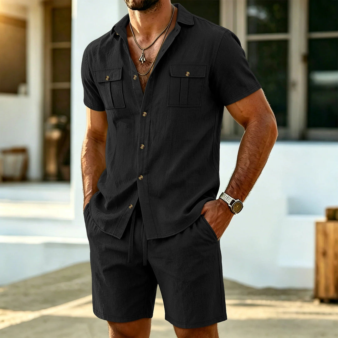 Jalo - Casual Linen Two Piece Set