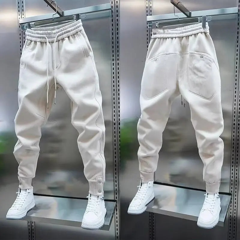 Solari - Casual Fitted Pants With Pockets