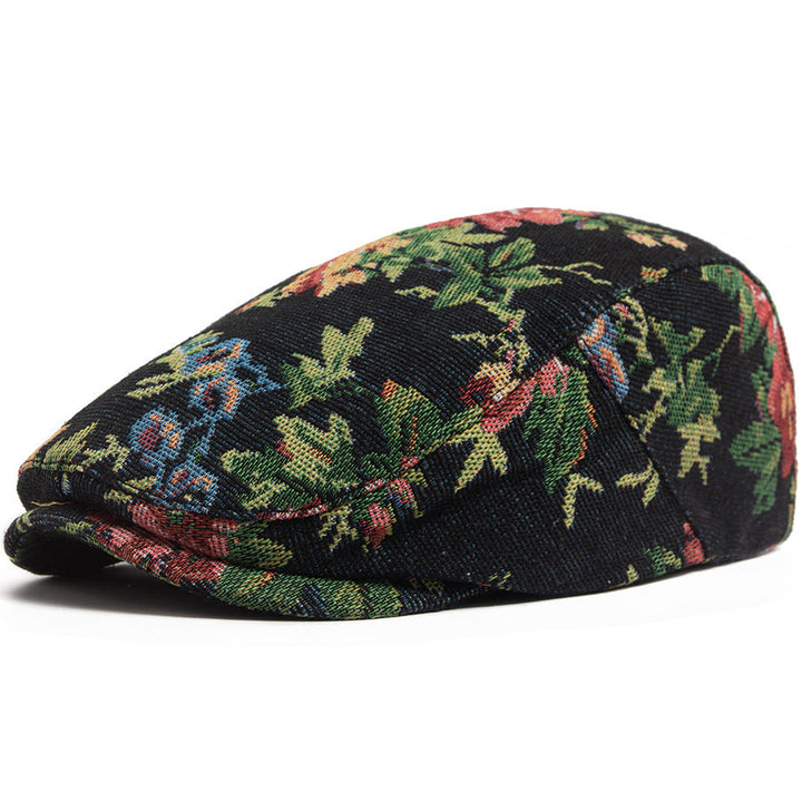 Sekou - Floral Woven Flat Cap