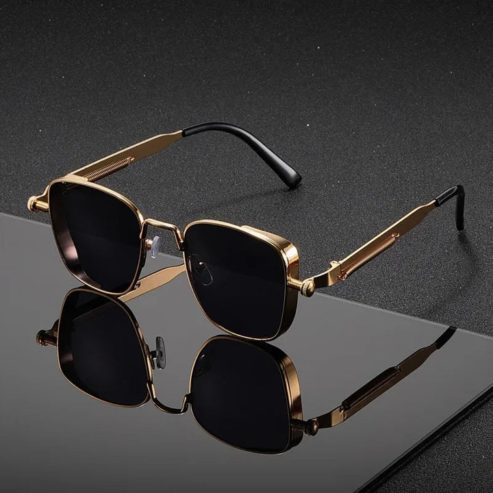ModernGlare - Steampunk-Style Square Sunglasses