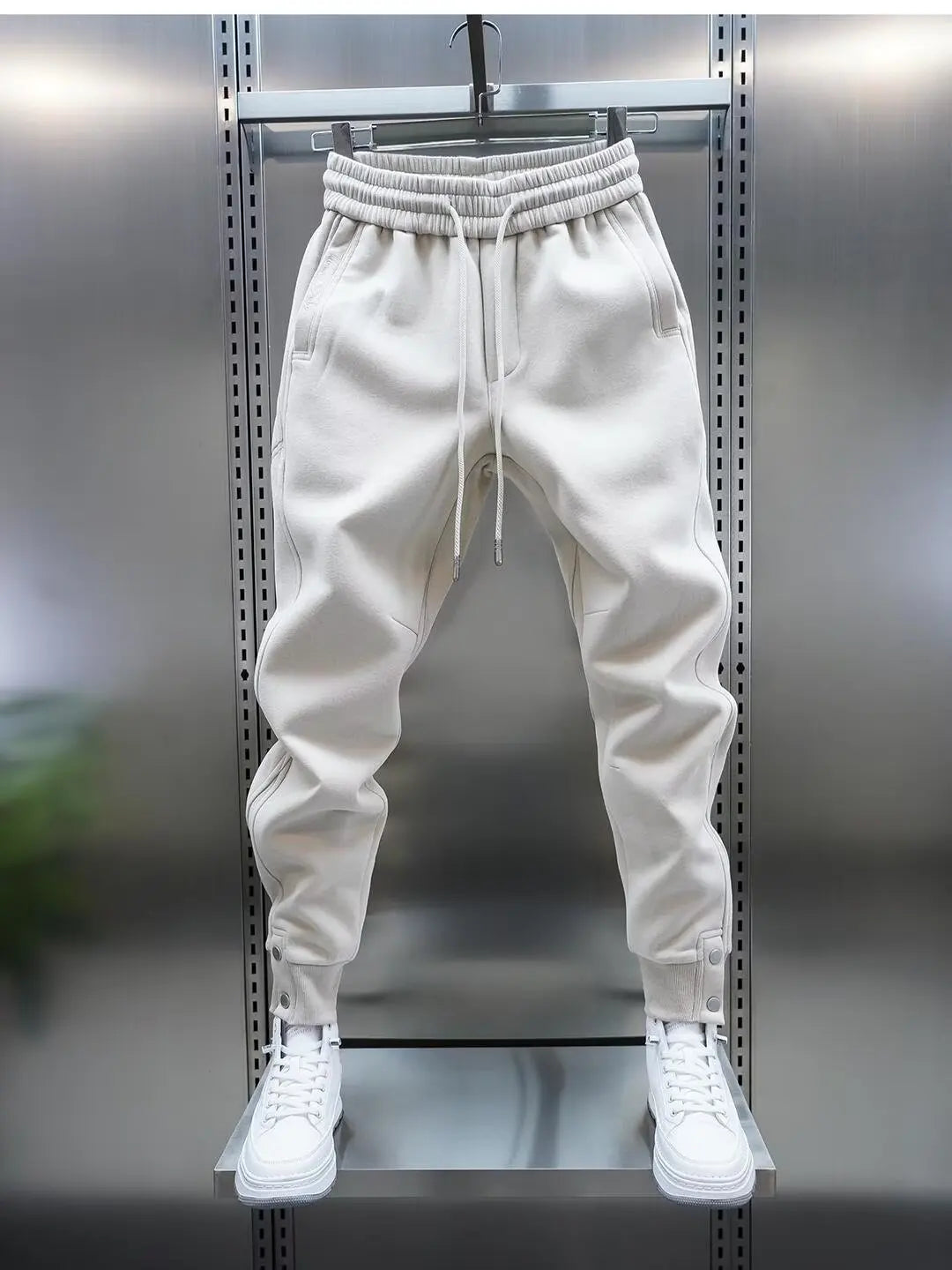 Solari - Casual Fitted Pants With Pockets
