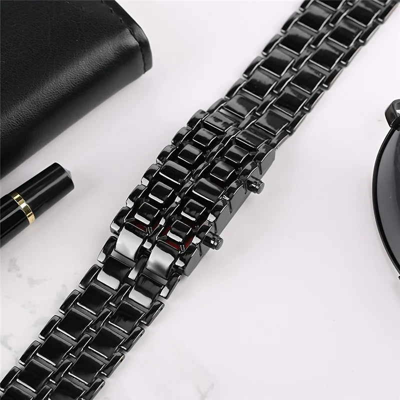 Veltrix - Stainless Steel Digital Display Watch