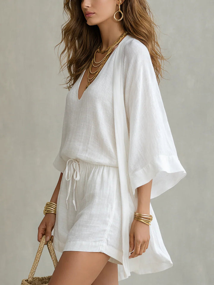 Dadorie - Linen Three Piece Set
