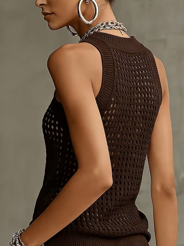 Raiane - Sleeveless Knitted Top