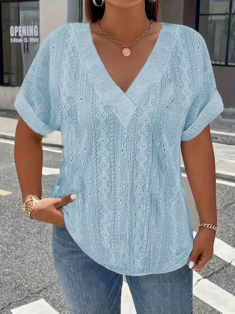 Maessen - Short Sleeve Hollow T-Shirt