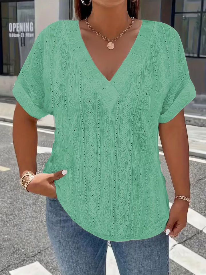 Maessen - Short Sleeve Hollow T-Shirt