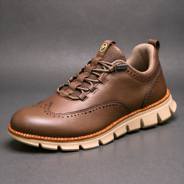 Heijnen - Leather Wingtip Brogue Sneakers