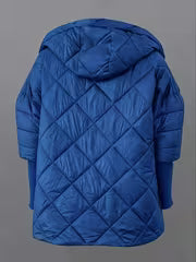 Solargrid - Jacket With Hood and Diamond Quilted Pattern