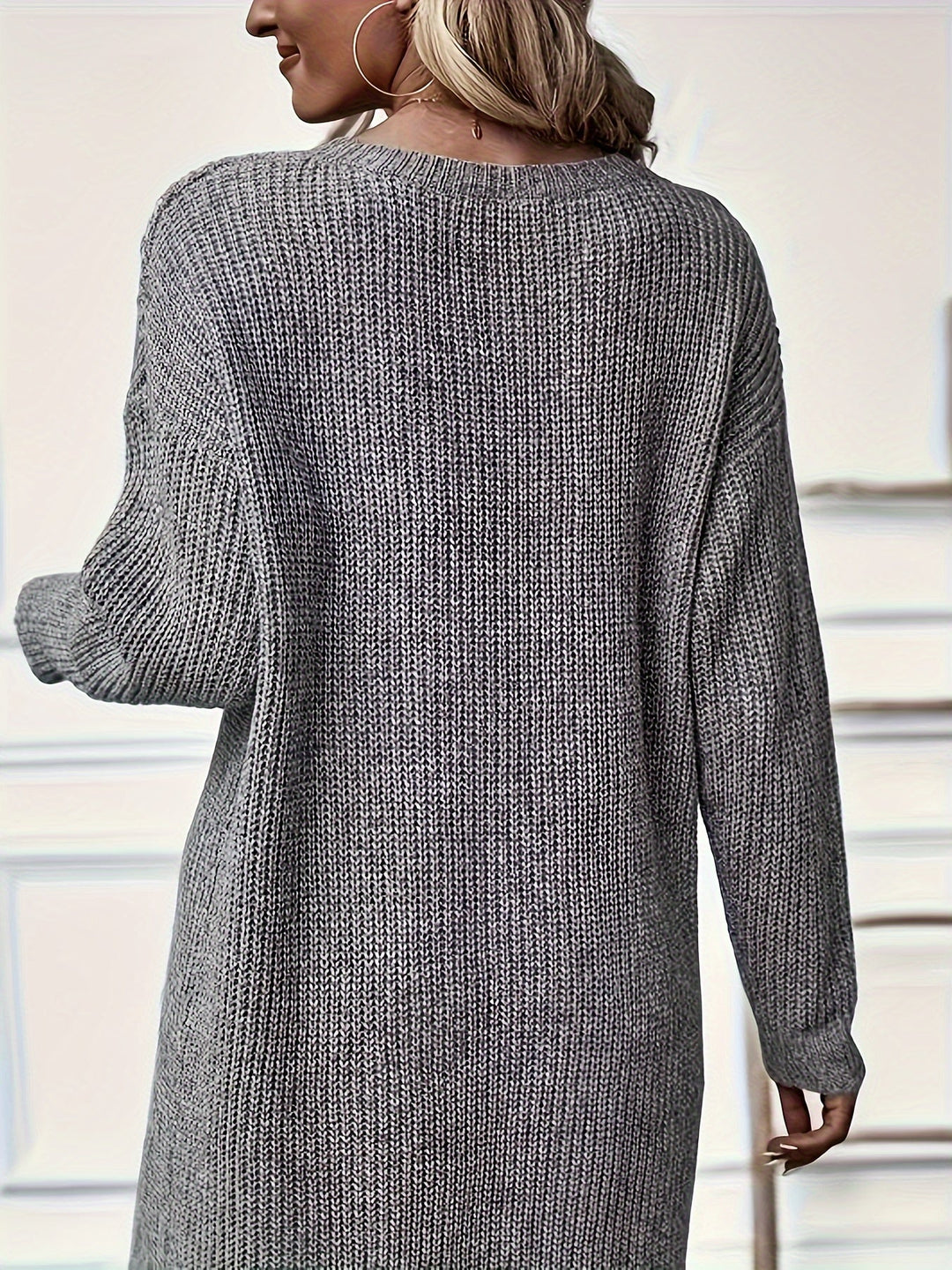 Camora - Stylish Round Neck Knitted Dress